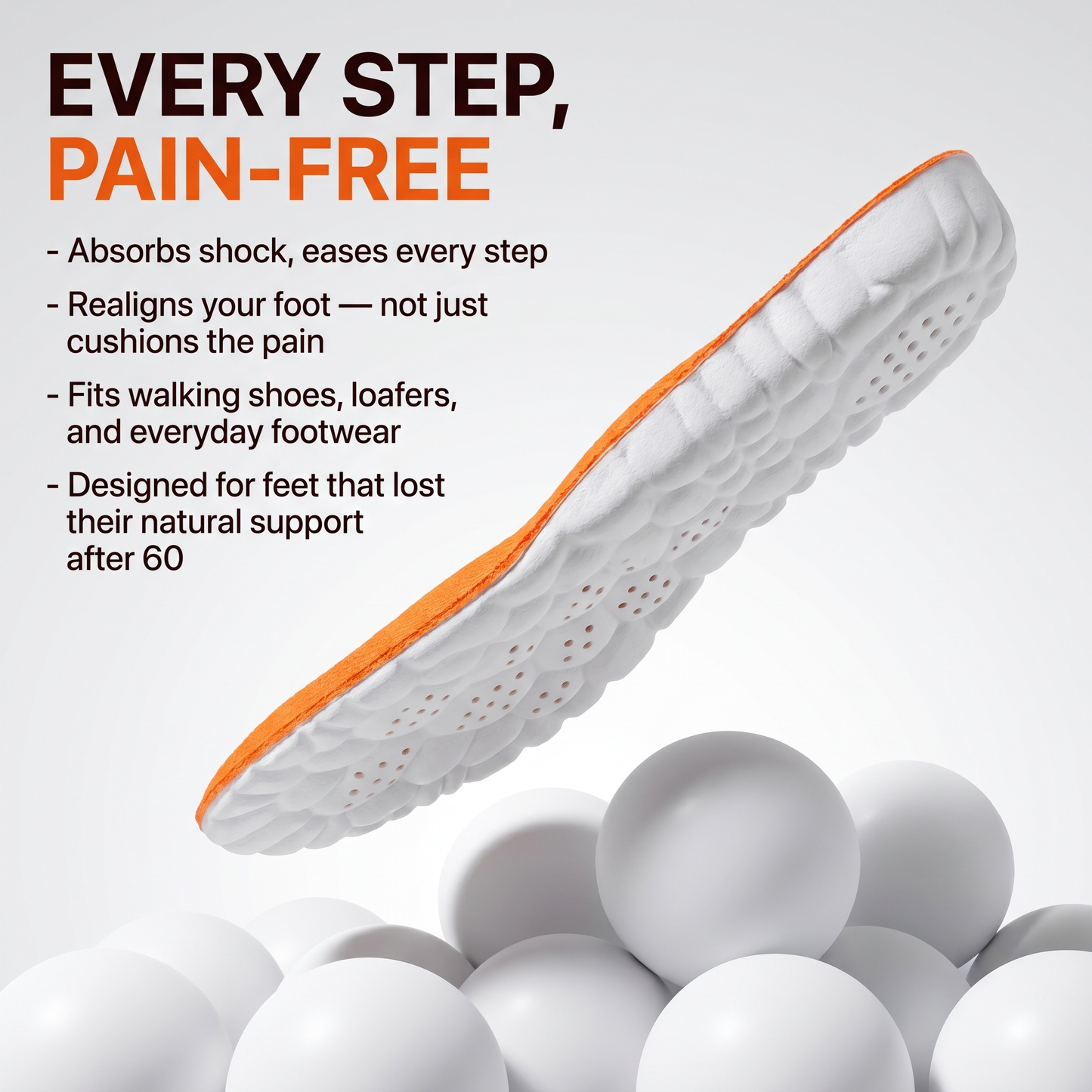 Foot-relief insoles